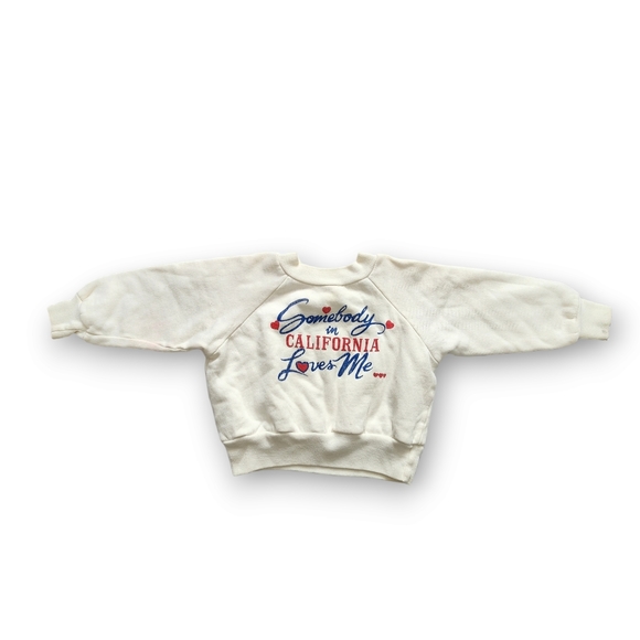 Vintage Other - VINTAGE Someone in California Loves Me graphic crewneck sweatshirt size 4